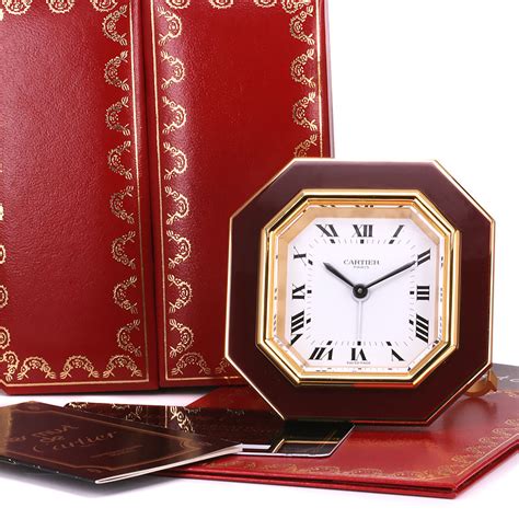 vintage cartier alarm clock